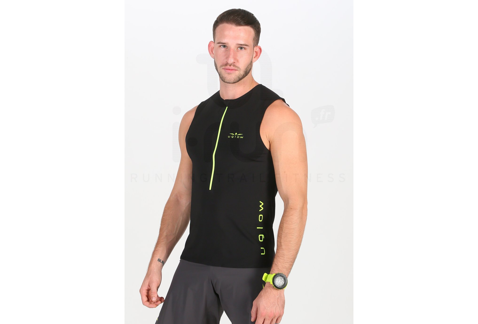 Uglow camiseta sin mangas Race 1/2 zip