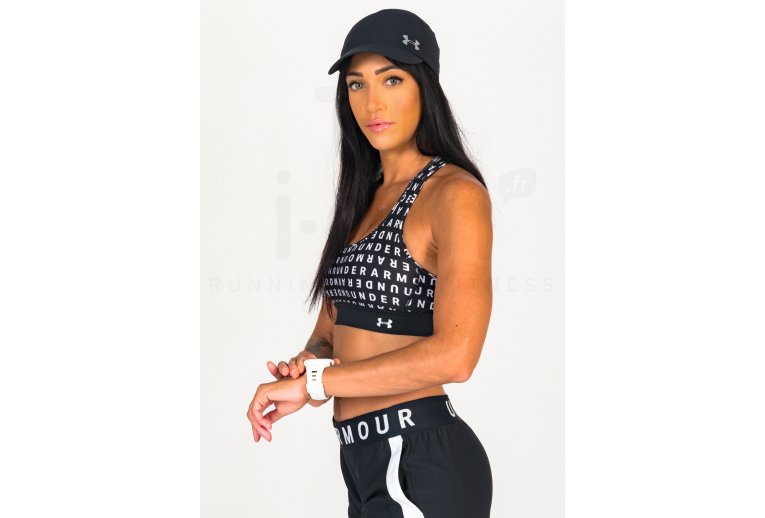 Under Armour sujetador Armour Mid Crossback Printed