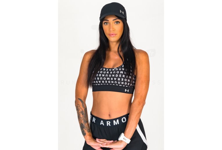 Under Armour sujetador Armour Mid Crossback Printed