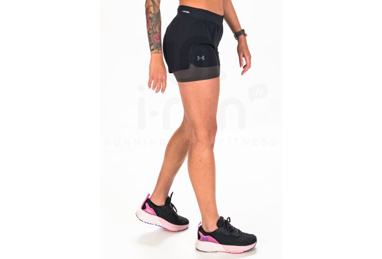 Under Armour pantal�n corto Iso-Chill Run 2 en 1