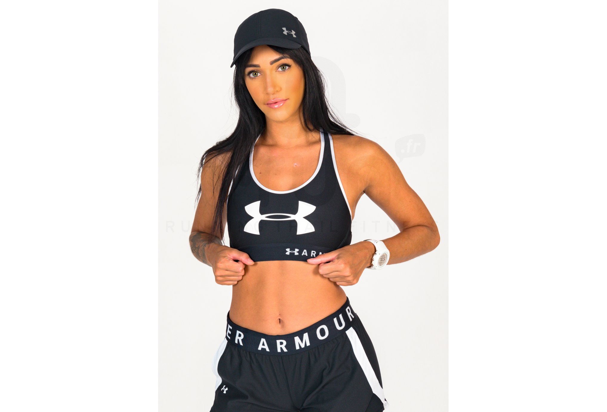 Under Armour sujetador deportivo Mid Keyhole Graphic