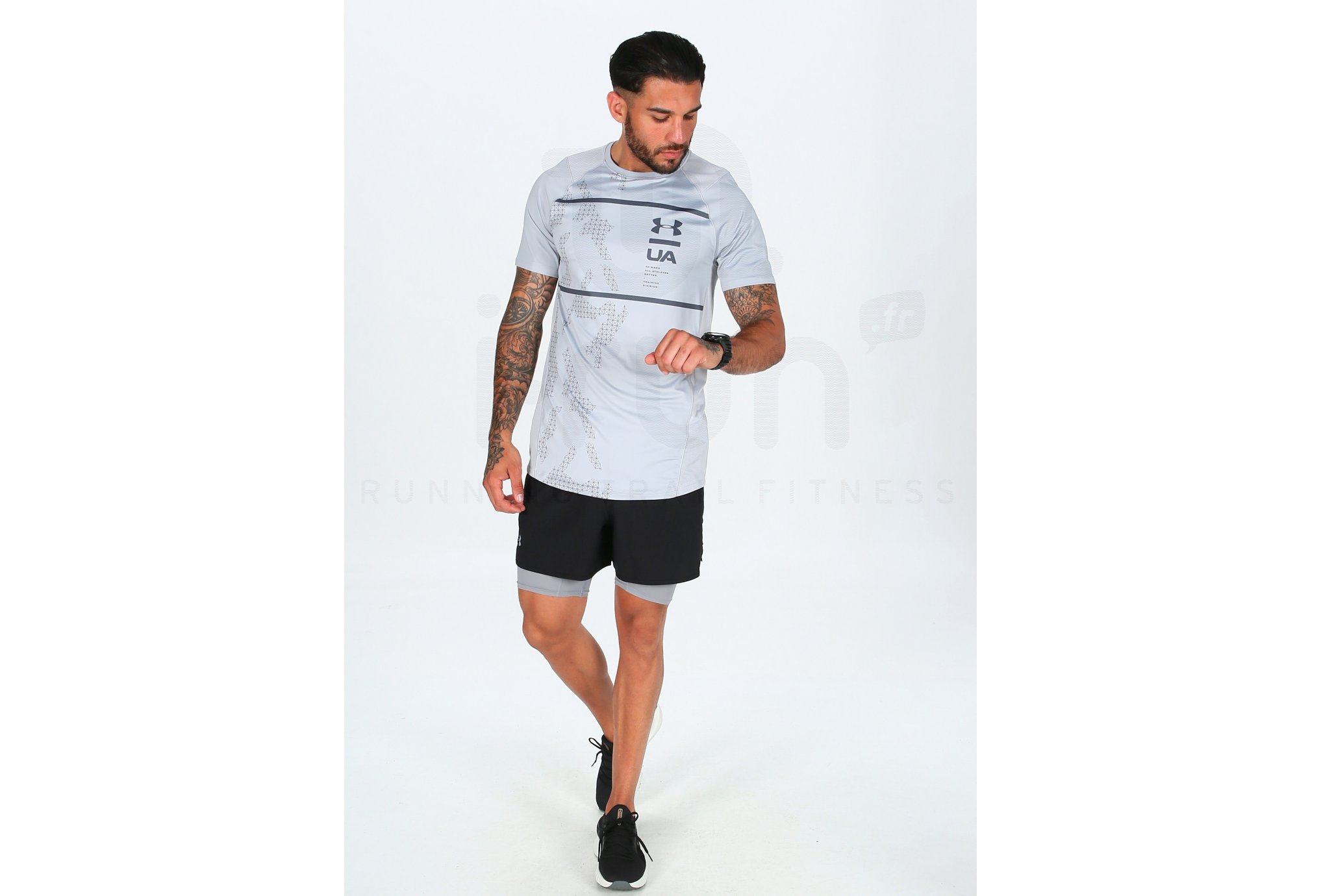 Under Armour Pantal�n corto Qualifier 2 en 1