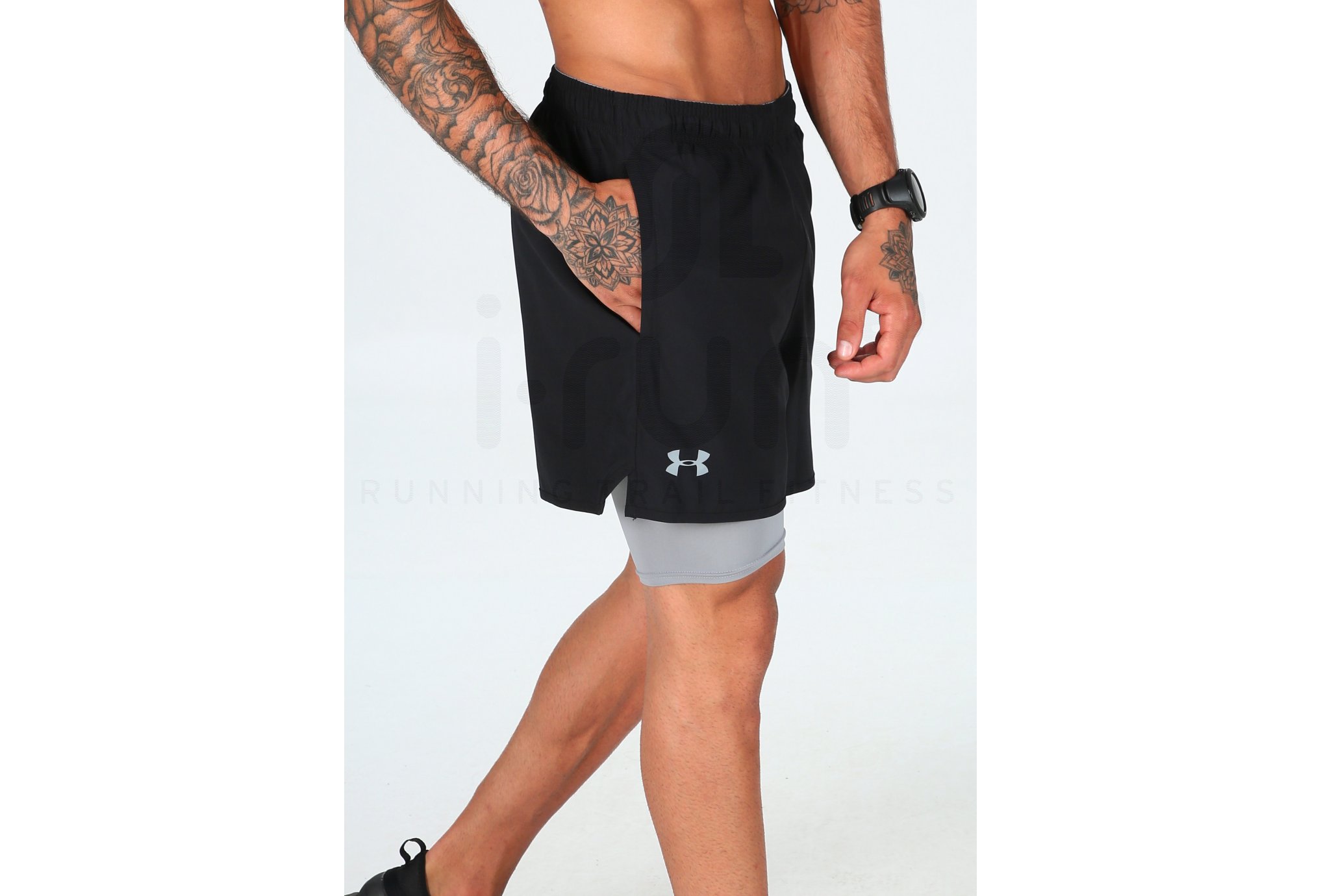 Under Armour Pantal�n corto Qualifier 2 en 1