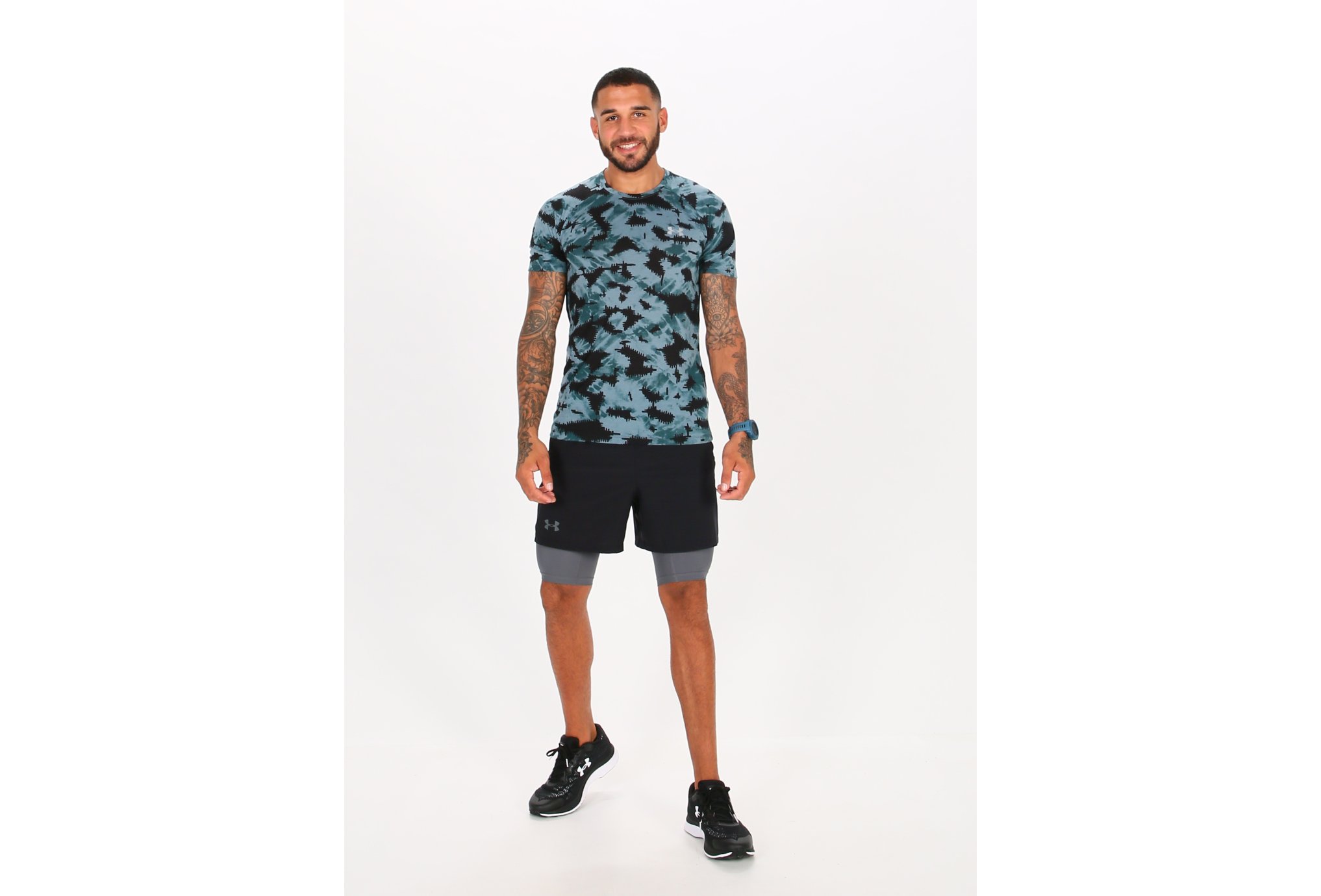 Under Armour Pantal�n corto Qualifier 2 en 1