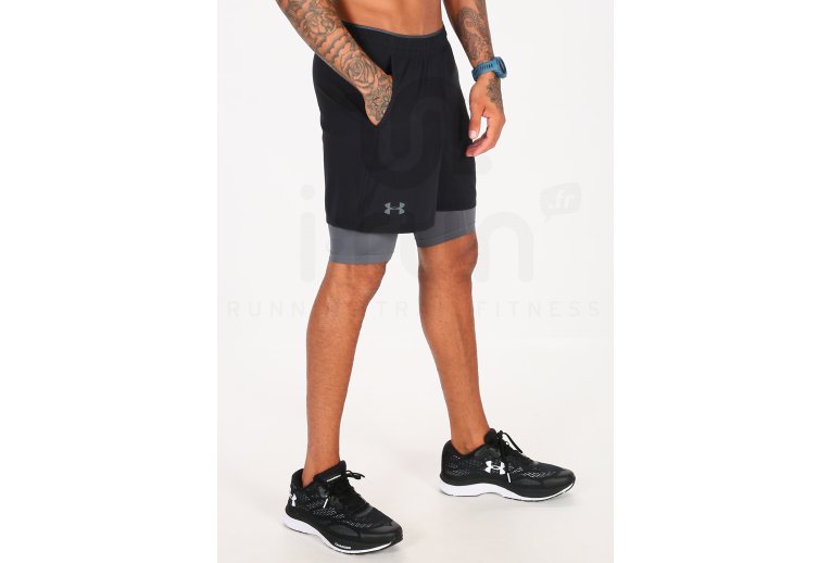 Under Armour Pantal�n corto Qualifier 2 en 1