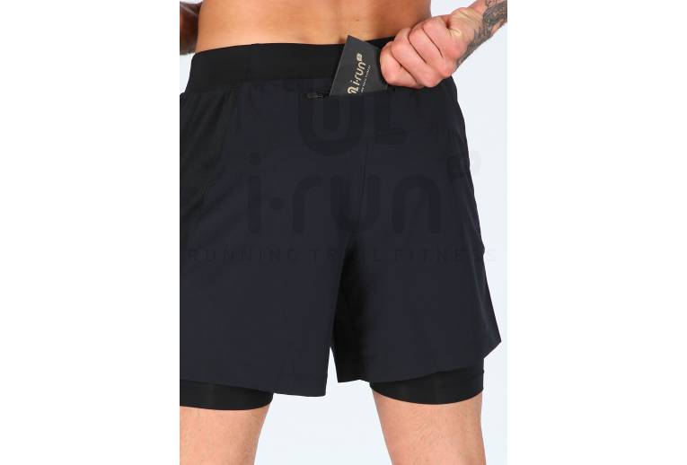 Under Armour Pantal�n corto Qualifier Speedpocket 2 en 1