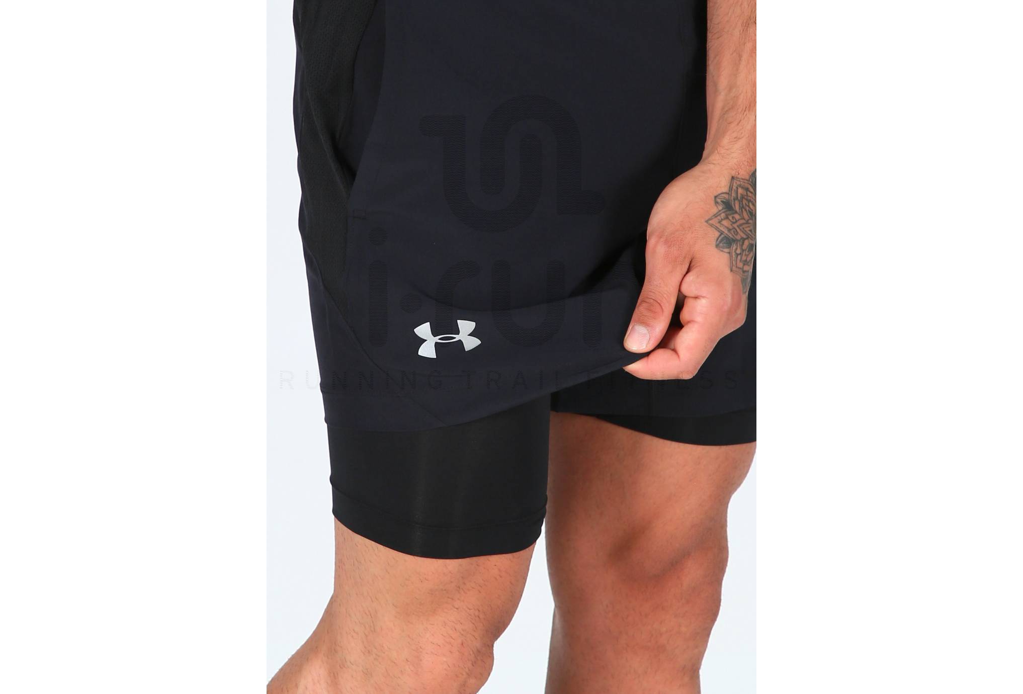 Under Armour Pantal�n corto Qualifier Speedpocket 2 en 1