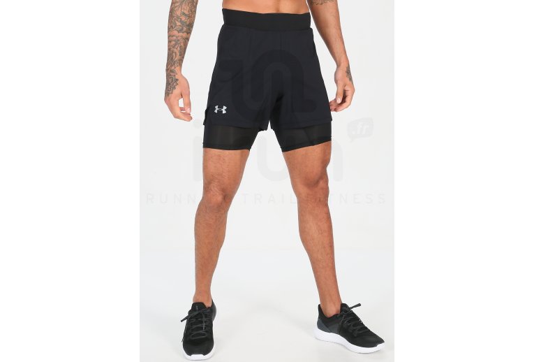 Under Armour pantal�n corto Qualifier Speedpocket 2 en 1