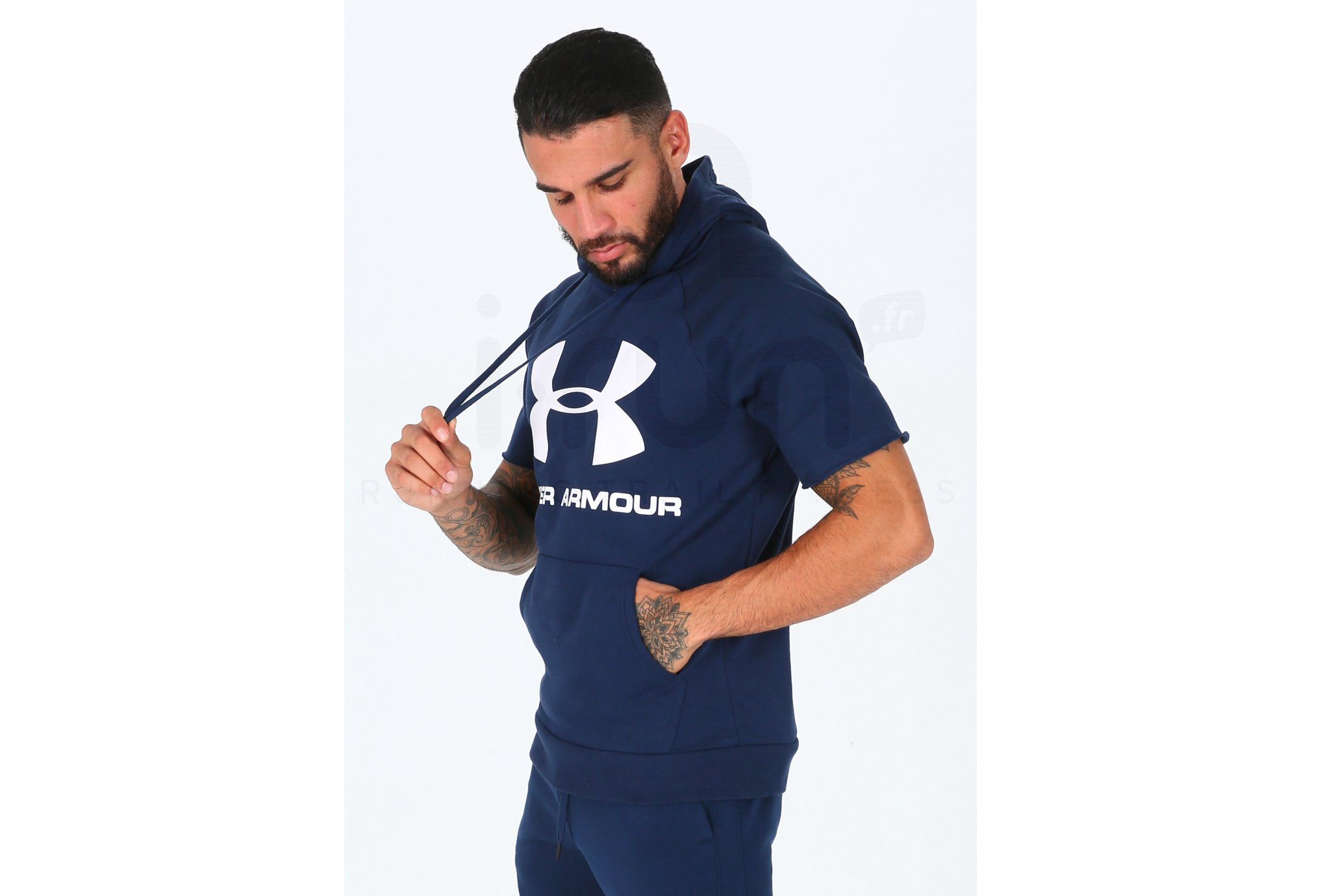 Under Armour sudadera manga corta Rival Fleece Logo