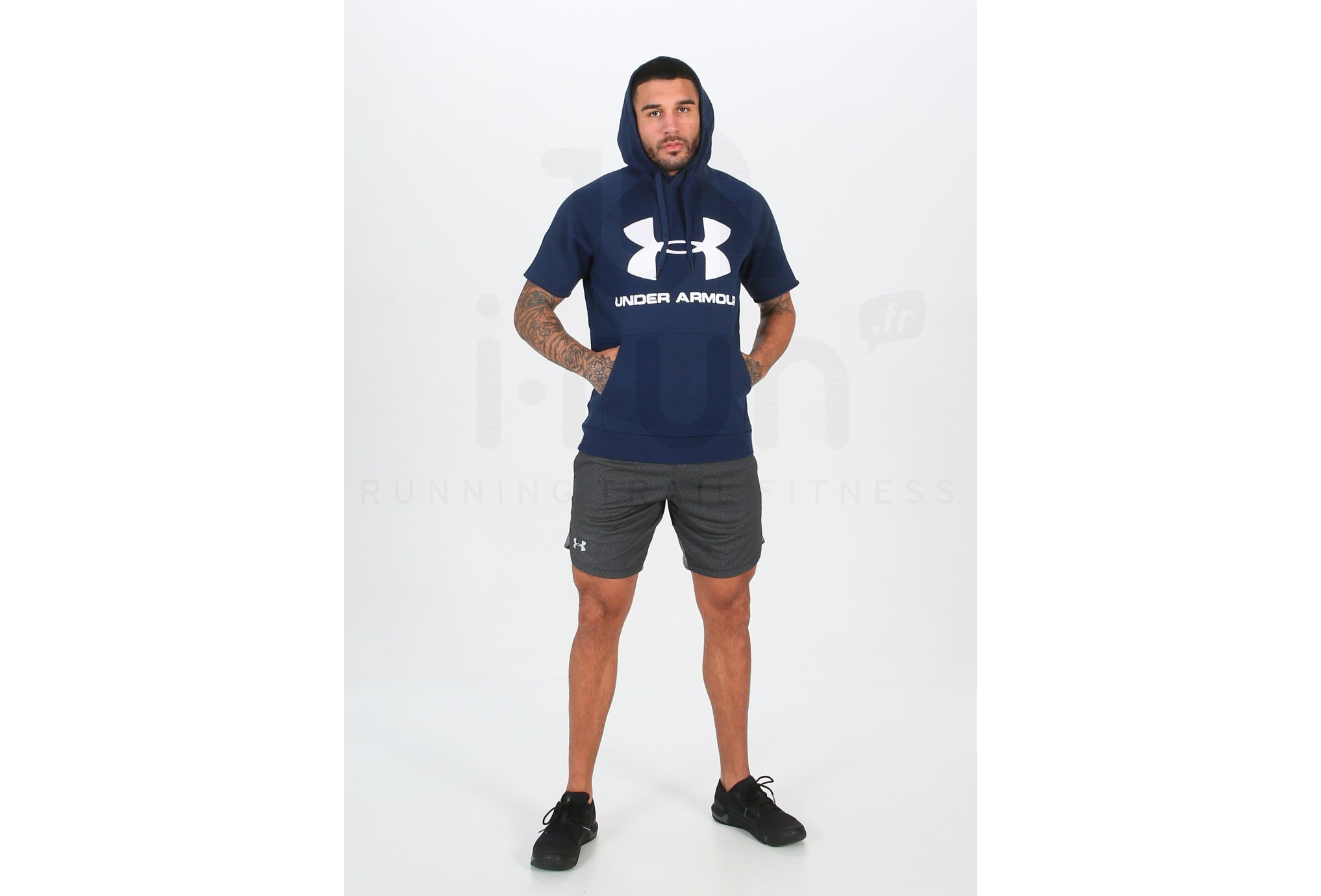 Under Armour sudadera manga corta Rival Fleece Logo