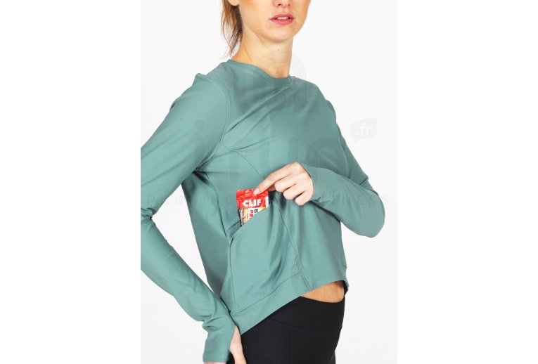 Under Armour camiseta manga larga Run Anywhere Cropped