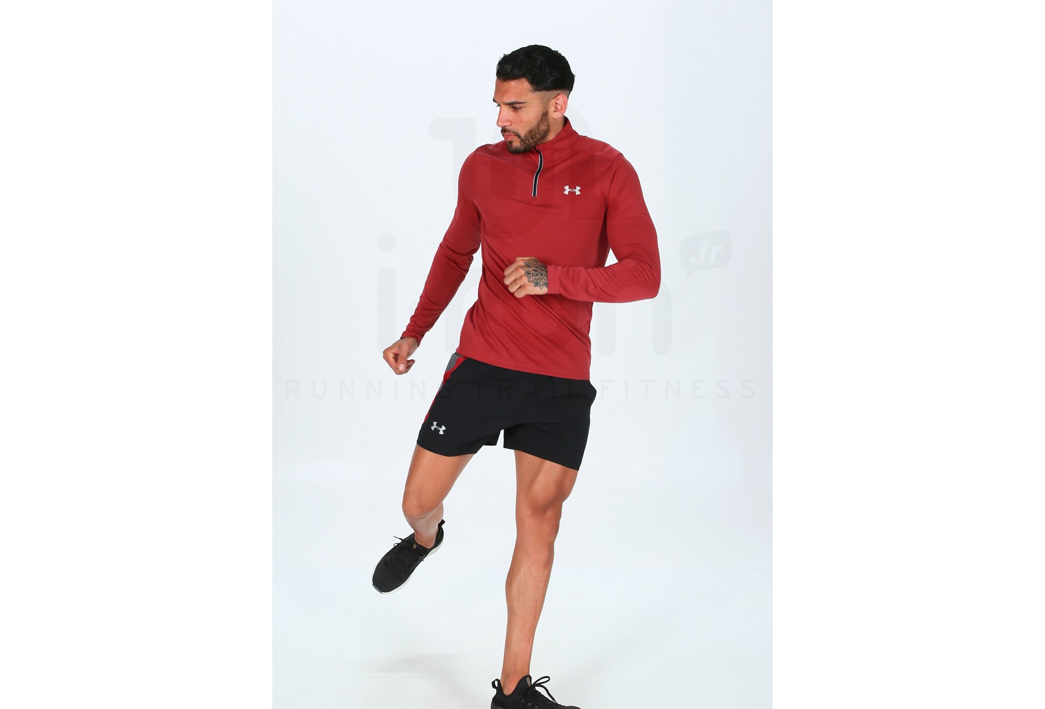Under Armour Camiseta de manga larga Streaker Novelty 1/4 Zip