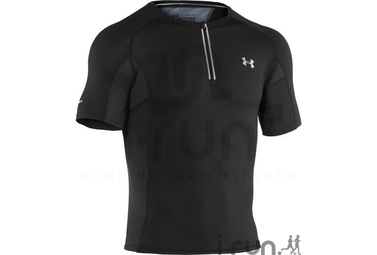 Under Armour Tee-shirt Coldblack Run 1/2 zip M 