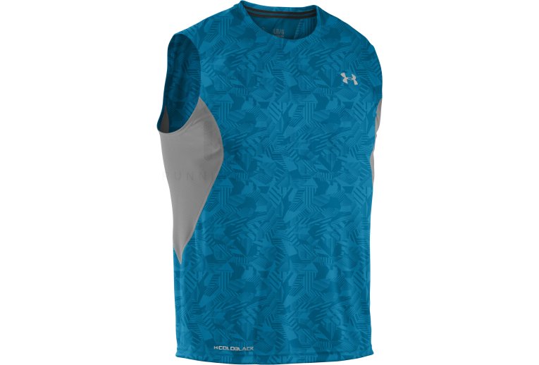 Under Armour Tee-Shirt Coldblack Run Sleeveless M 