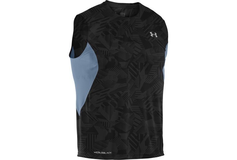 Under Armour Tee-Shirt Coldblack Run Sleeveless M 