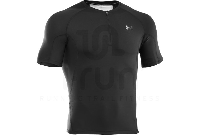 Under Armour Tee-Shirt S/S Colblack Run 1/4 Zip M 