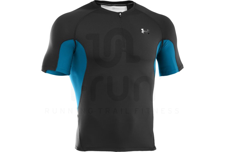 Under Armour Tee-Shirt S/S Colblack Run 1/4 Zip M 