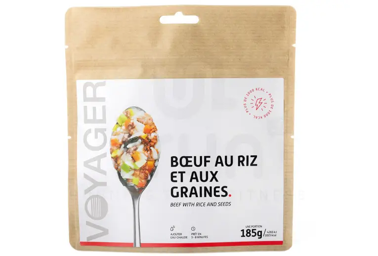 Boeuf au riz et aux graines