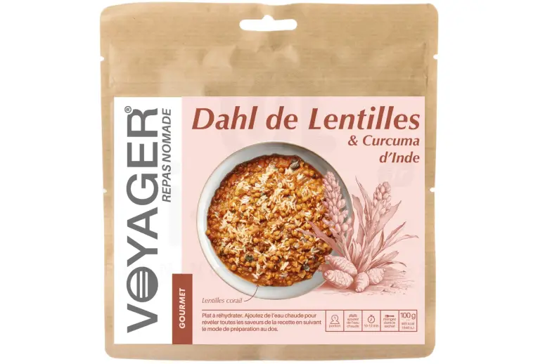 Dahl de lentilles et curcuma d'Inde