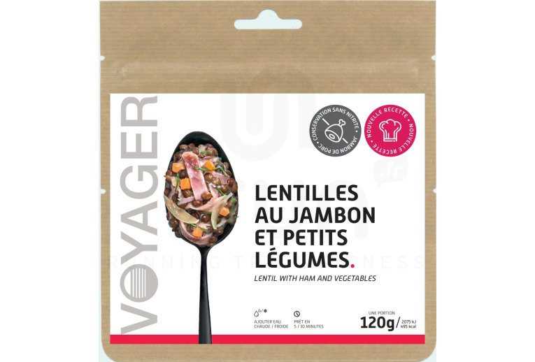 Voyager Lentilhas com presunto e legumes pequenos