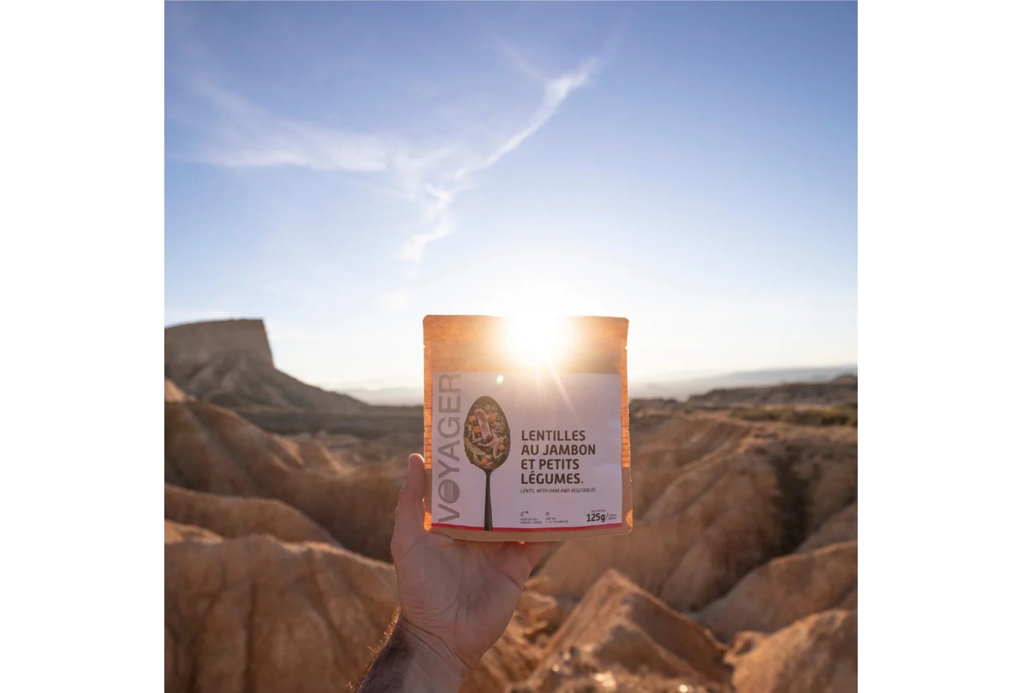 Voyager Lentilhas com presunto e legumes pequenos