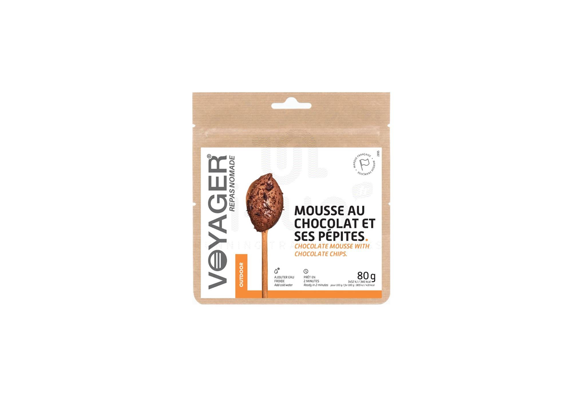 Voyager Mousse de chocolate y sus chispas.