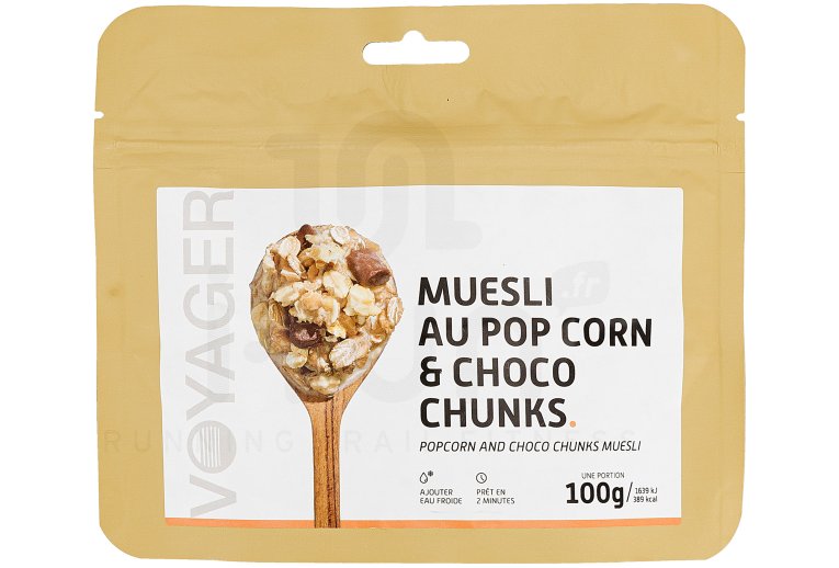 Voyager Muesli au pop corn et choco chunks 