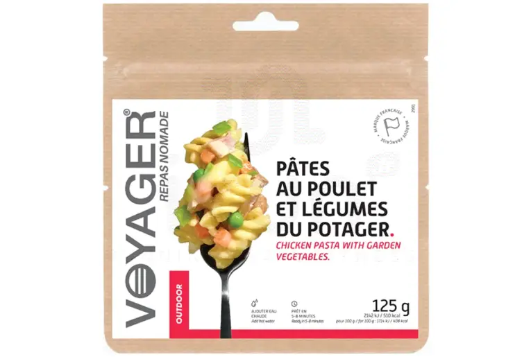 Pâtes au poulet et légumes du potager